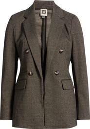 Anne Klein Faux Double Breasted Knit Jacket