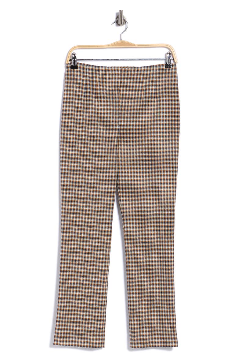 Kean High Waist Crop Straight Leg Pants, Main, color, NAVY MULTI