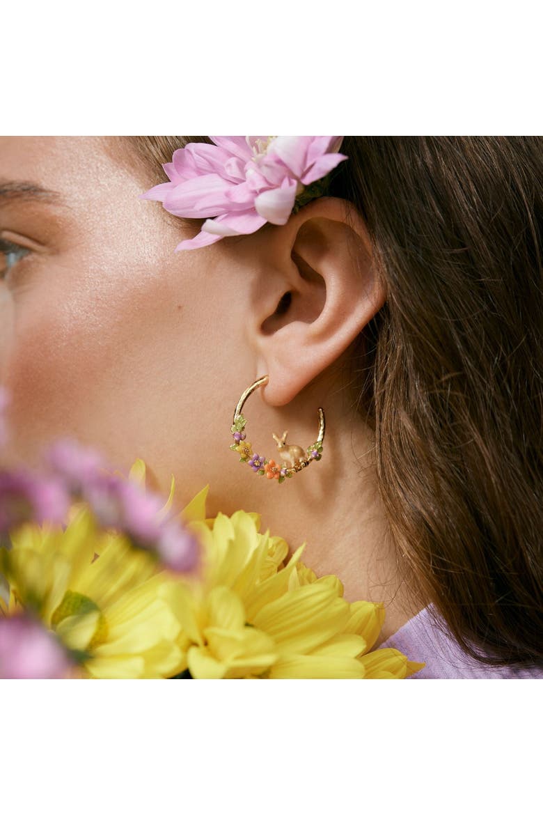 Flower Rabbit Hoops, Alternate, color, Rabbit