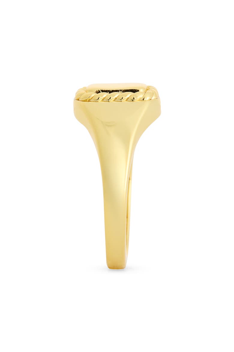Twisted Border Signet Ring, Alternate, color, GOLD