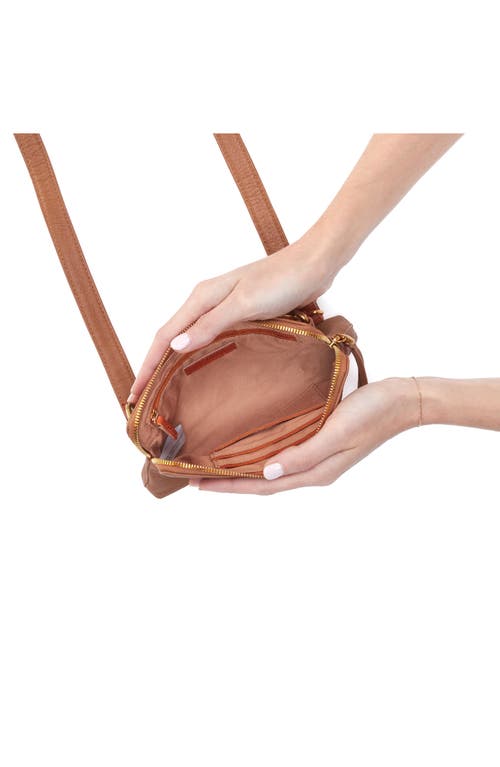 Hobo Slim Fern Leather Belt Bag In Warm Honey