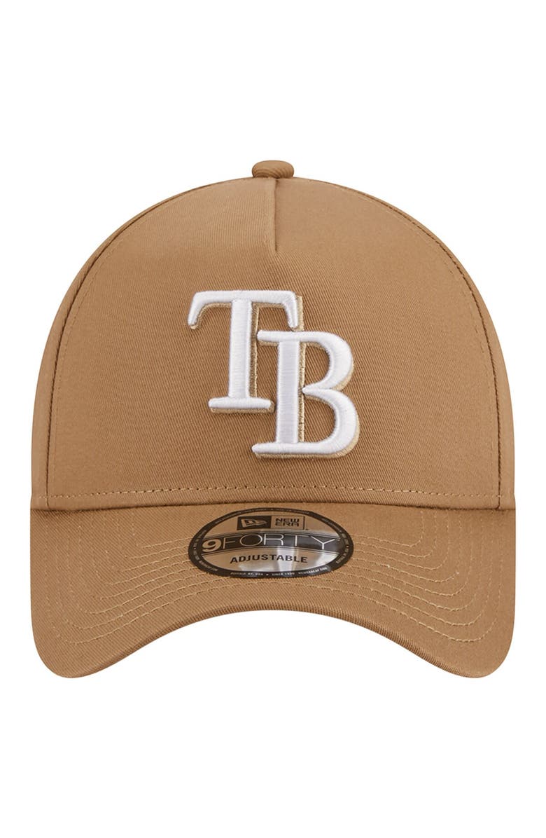 New Era Men's New Era Khaki Tampa Bay Rays A-Frame 9FORTY Adjustable Hat, Alternate, color, Khaki