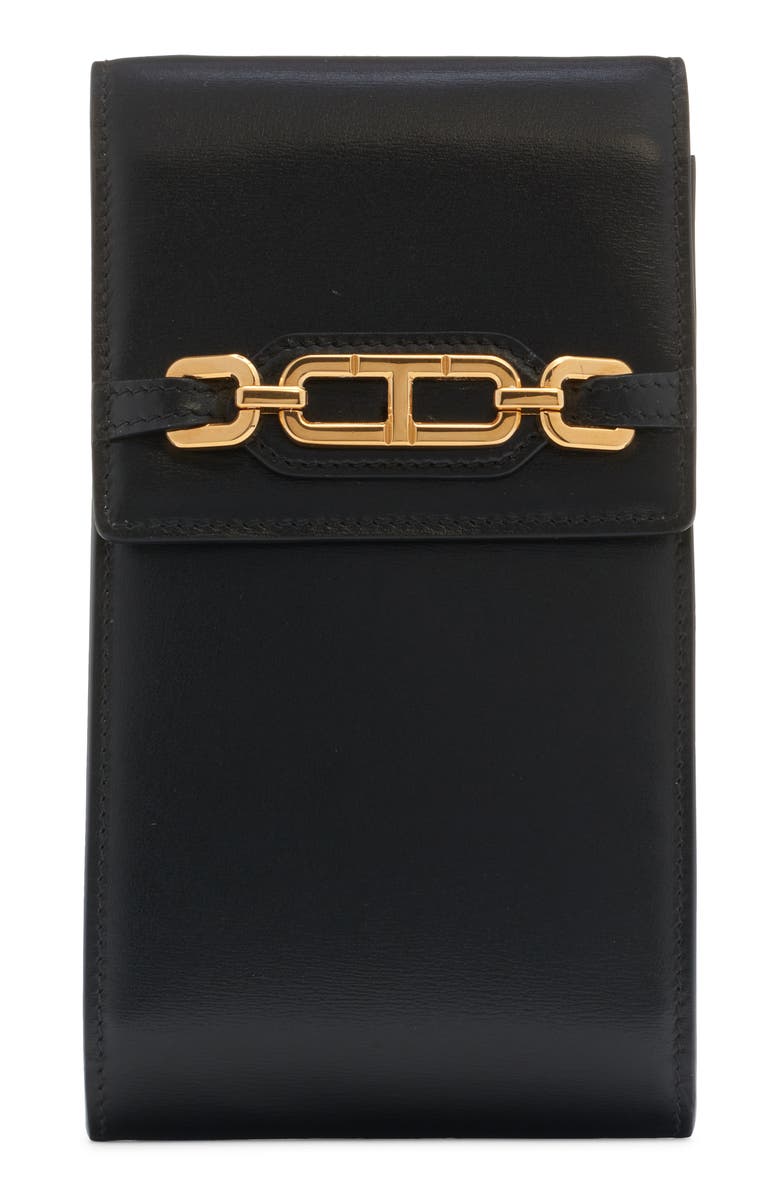 TOM FORD Leather Phone Pouch, Main, color,