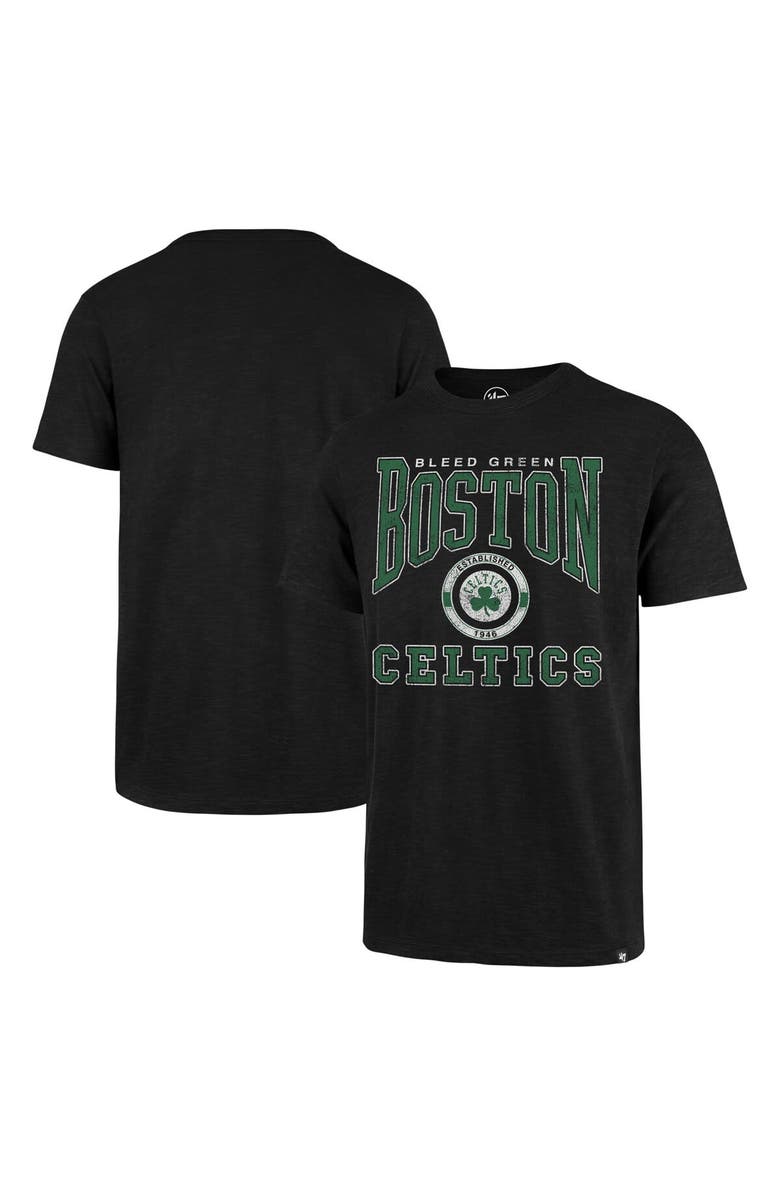 '47 Men's '47 Black Boston Celtics All Out Scrum T-Shirt, Main, color,