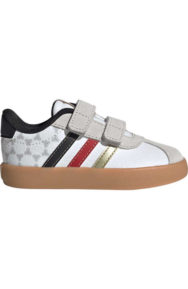 adidas Kids' VL Court 3.0 Sneaker, Alternate, color, White/ Core Black/ Gold