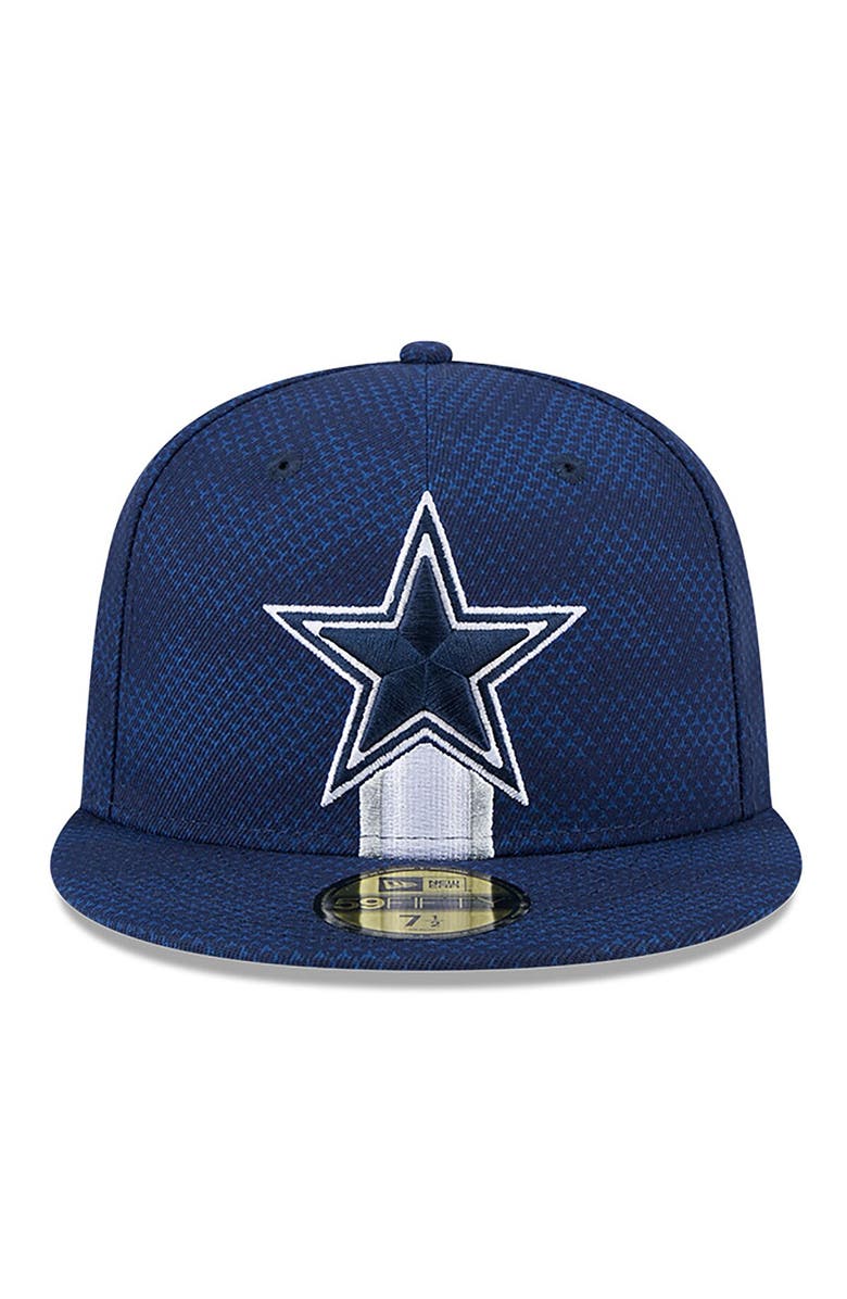 New Era Men's New Era Navy Dallas Cowboys 2024 Sideline 59FIFTY Fitted Hat, Alternate, color, Navy