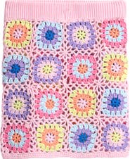 Vintage Havana Kids' Floral Open Knit Skirt