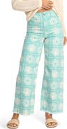 Billabong Free fall Print Wide Leg Twill Pants