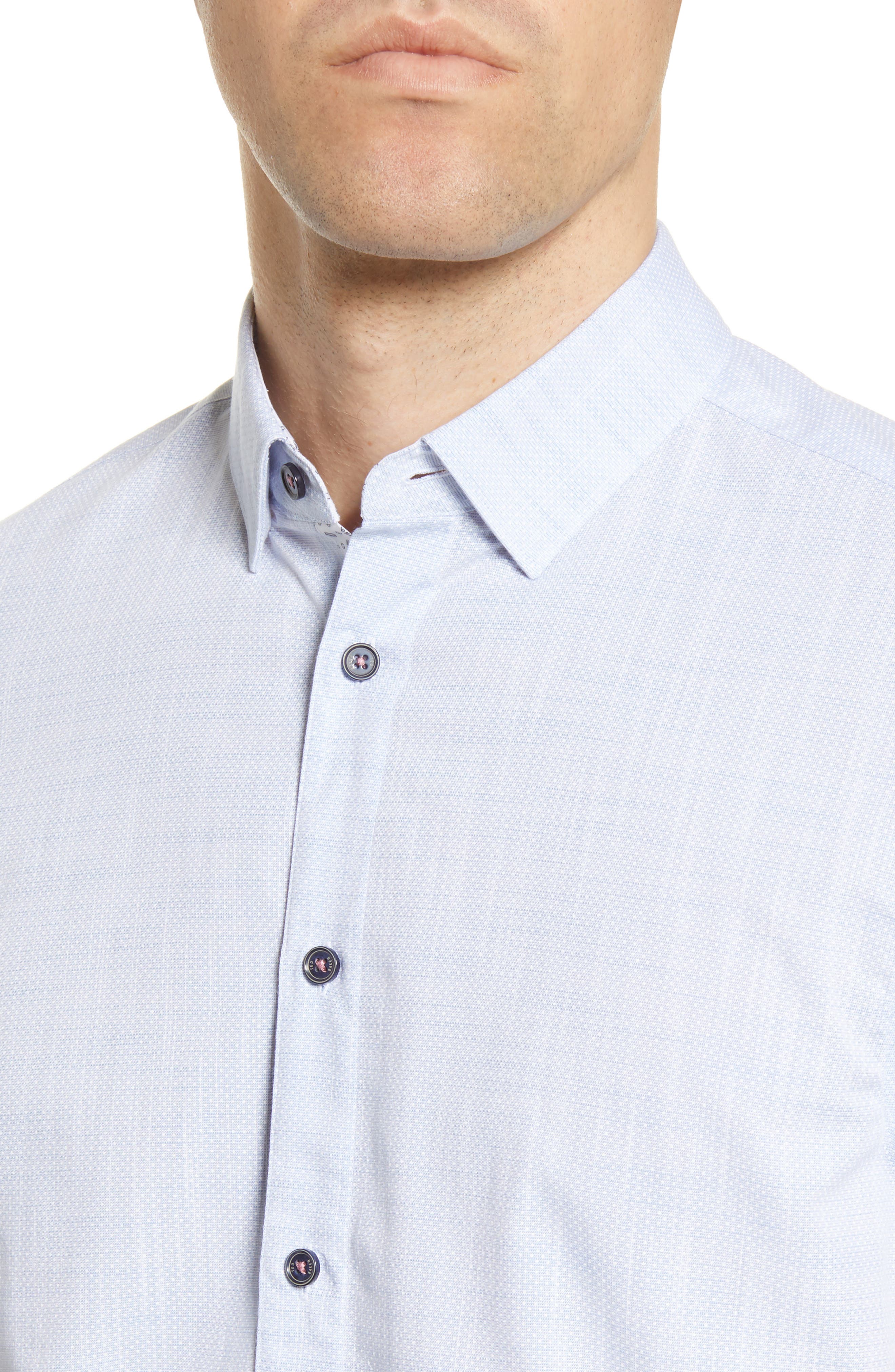 Ted Baker London Salah Microdot Short Sleeve Button-Up Shirt (Men ...