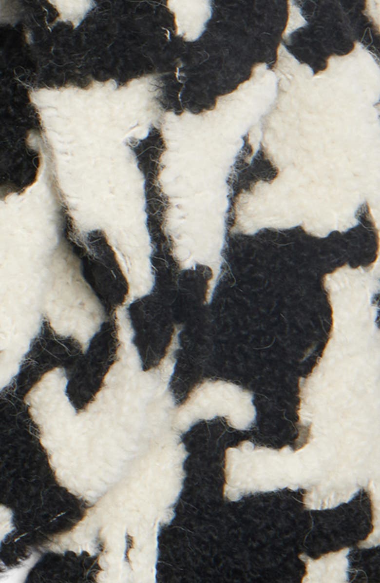 Acne Studios Houndstooth Check Alpaca Blend Scarf, Alternate, color, 