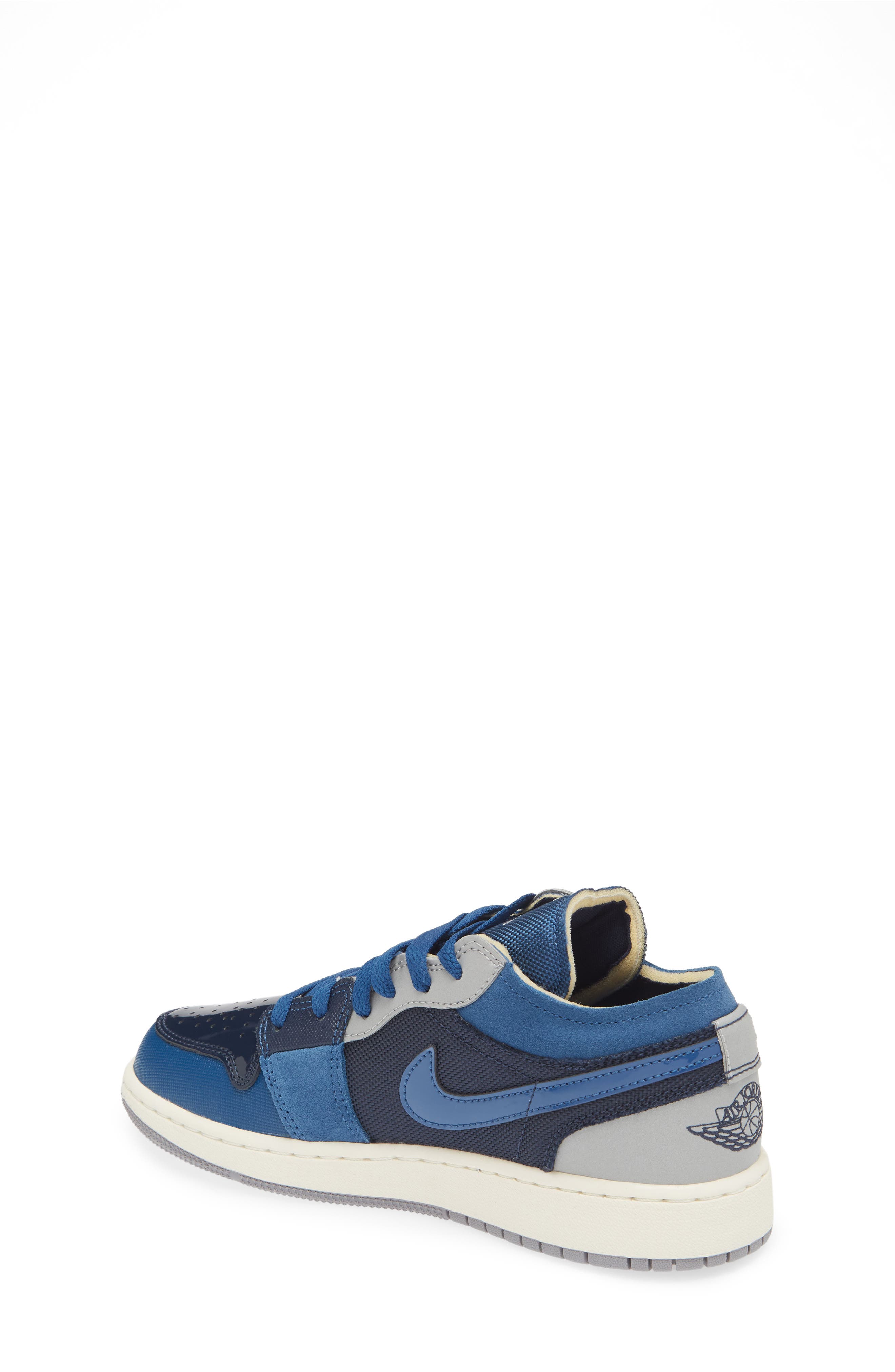 Air Jordan 1 Low SE Craft Sneaker, Alternate, color, OBSIDIAN/ SLATE/ BLUE/ SAIL