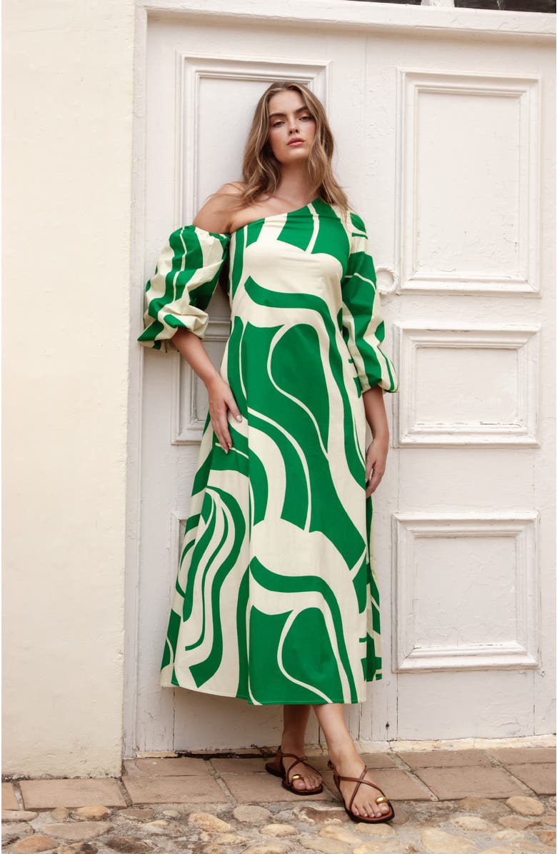 DIARRABLU Niva Dress, Alternate, color, Luze Olive