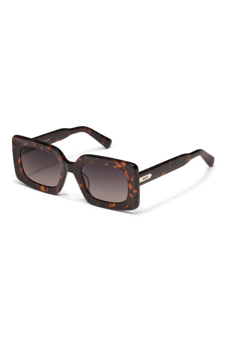 Talk Show 53mm Square Sunglasses, Alternate, color, NEUTRAL TORT/ SMOKE TAUPE