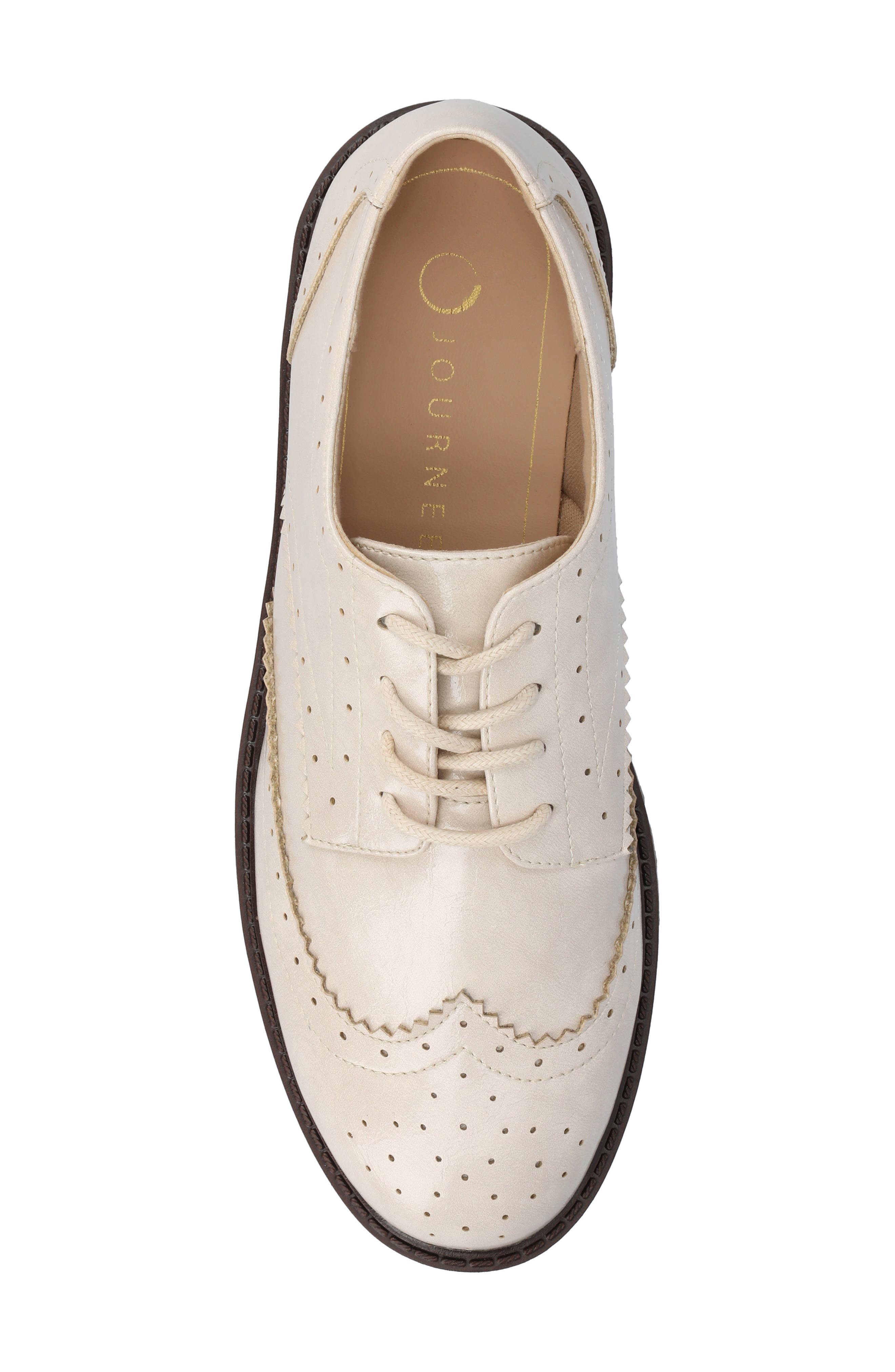 Claudiya Derby, Alternate, color, PATENT/BONE
