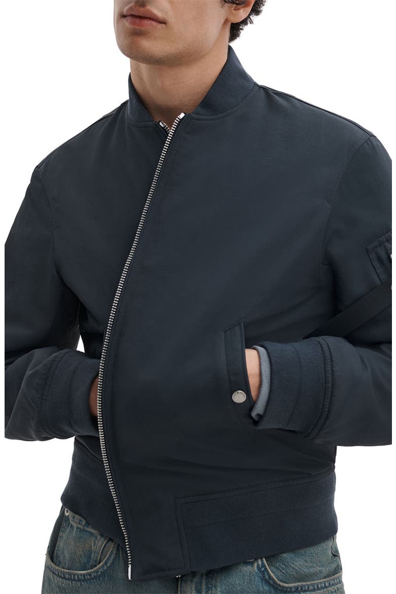 Manston Nylon Bomber Jacket, Alternate, color, NAVY
