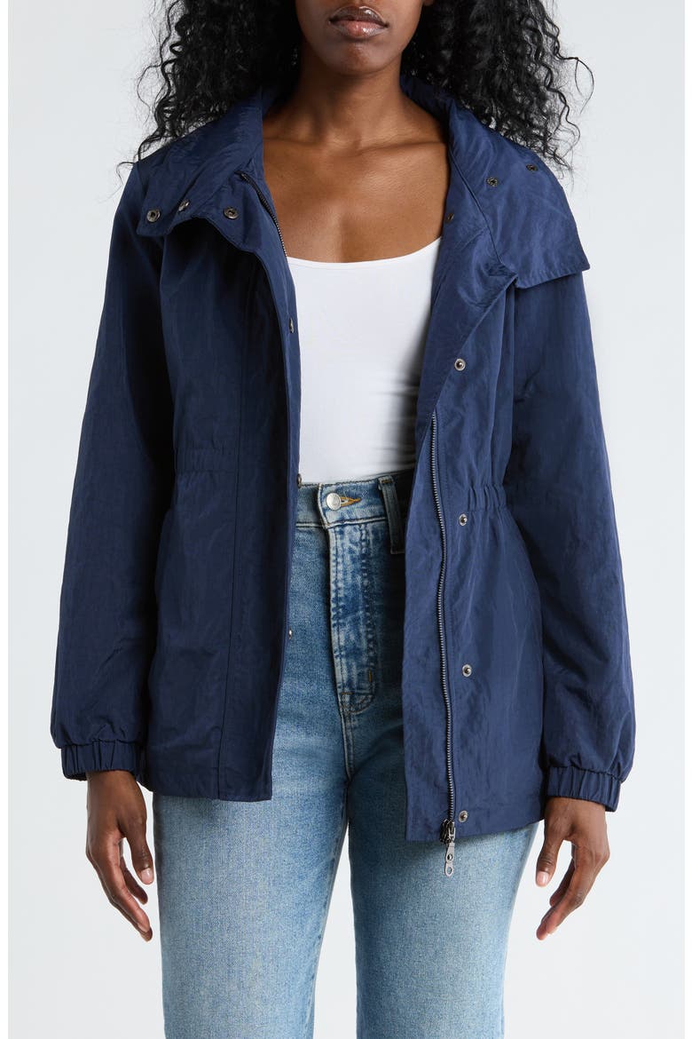 Verena Hooded Jacket, Main, color, BLACK IRIS