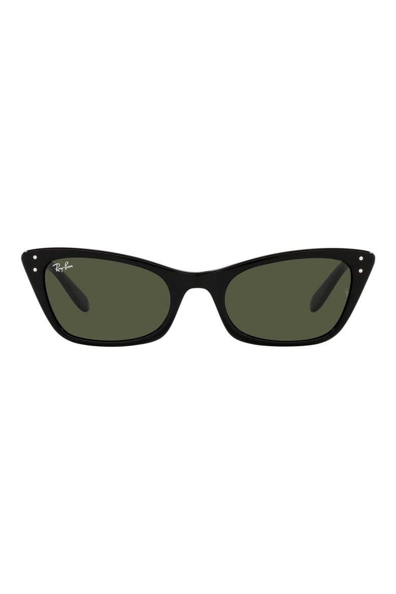 Lady Burbank 55mm Cat Eye Sunglasses, Main, color, BLACK