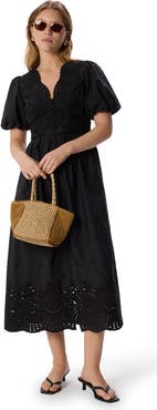 Whistles Cotton Broderie Dress