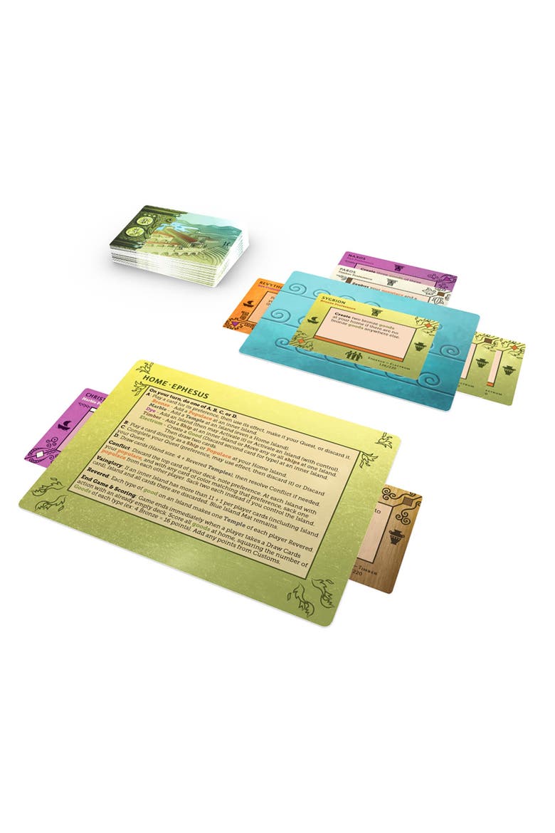 Aegean Sea Strategy Card Game, Take Charge Of Ancient Peoples, 25 Players, Alternate, color, Multicolored