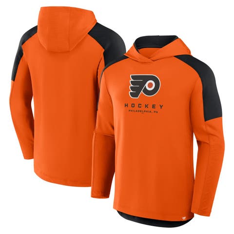 Men's Fanatics Orange Philadelphia Flyers Meta Game Transitional Pullover Hoodie
