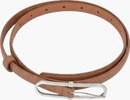 Modenaire Minimal Design Oval Buckle Leather Belt