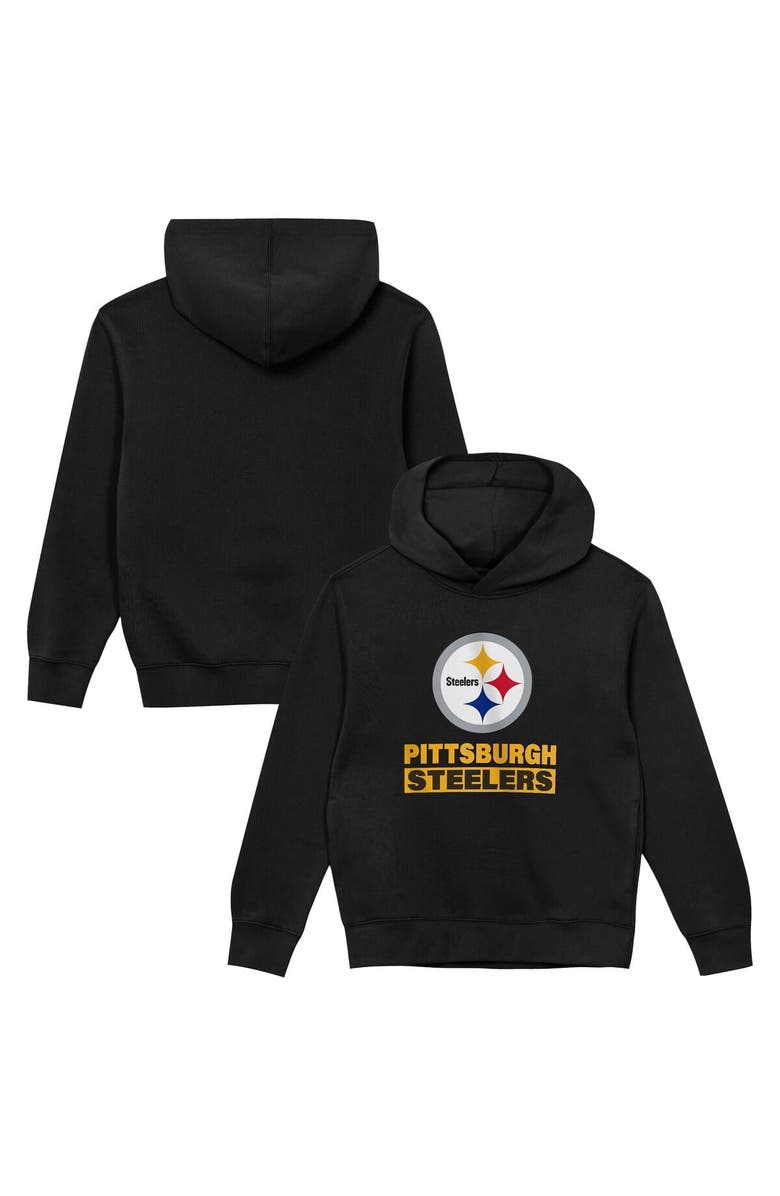 Outerstuff Toddler Outerstuff Black Pittsburgh Steelers Back to Basics Hoodie, Main, color, Black