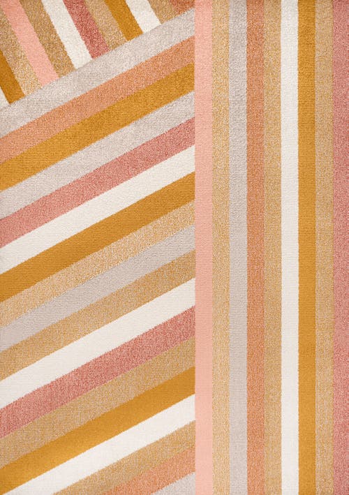 Jonathan Y Retro Rainbow Contemporary Stripe Area Rug