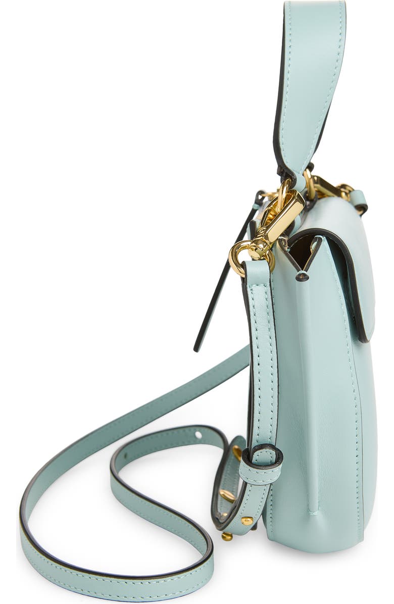 Wandler Small Hortensia Leather Handbag, Alternate, color, Ice