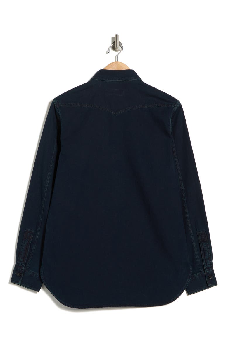 BUCK MASON Sateen Button-Up Shirt, Alternate, color, Indigo