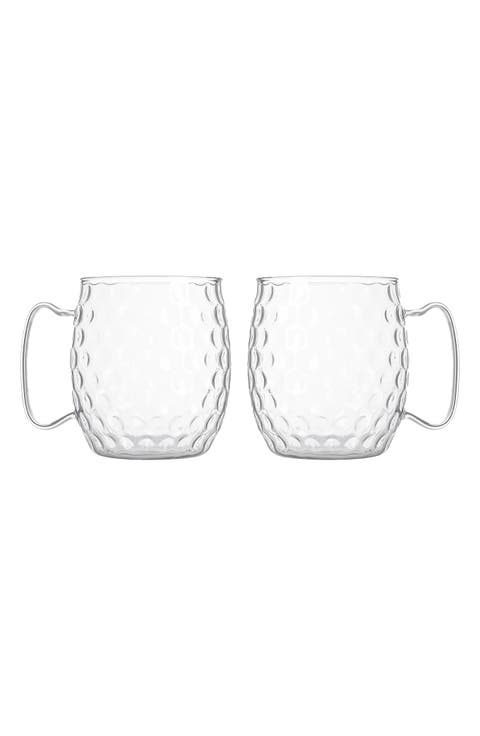 Set of 2 Honeycomb Moscow Mule Glasses