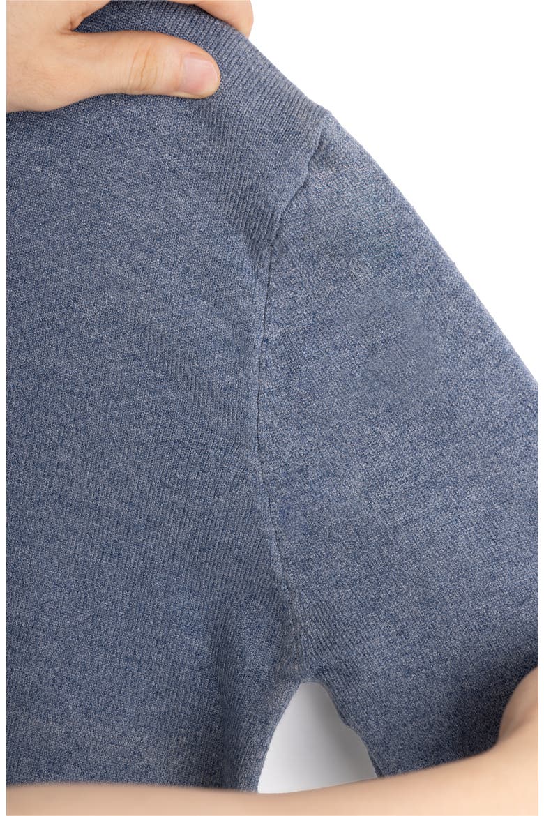 Kids' Basic V-Neck Sweater, Alternate, color, HEATHER SLATE