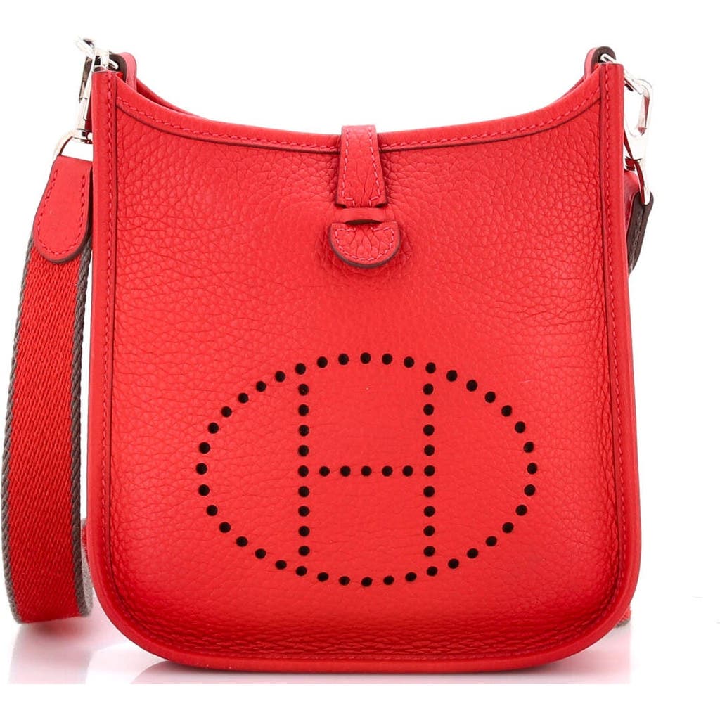 Pre-owned Hermes Hermes Evelyne Bag Gen Iii Clemence Tpm In Red