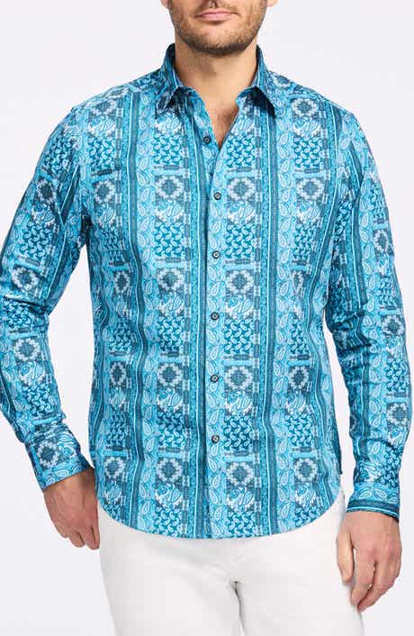 Robert Graham Paisley Print Cotton Button-Up Shirt