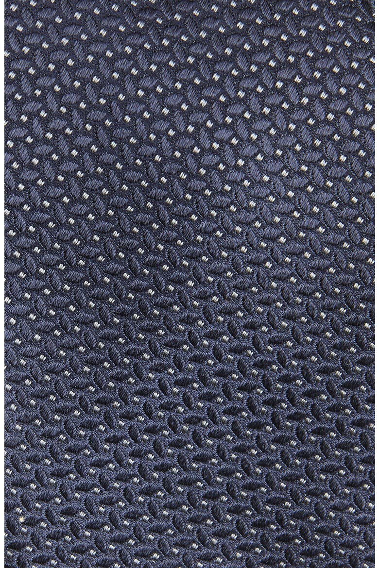 Neat Silk Tie, Alternate, color, NAVY