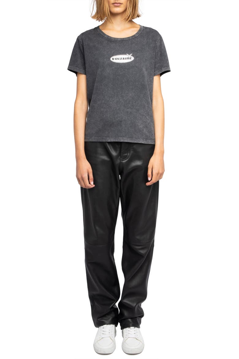Alys Crystal Logo T-Shirt, Alternate, color, BLACK