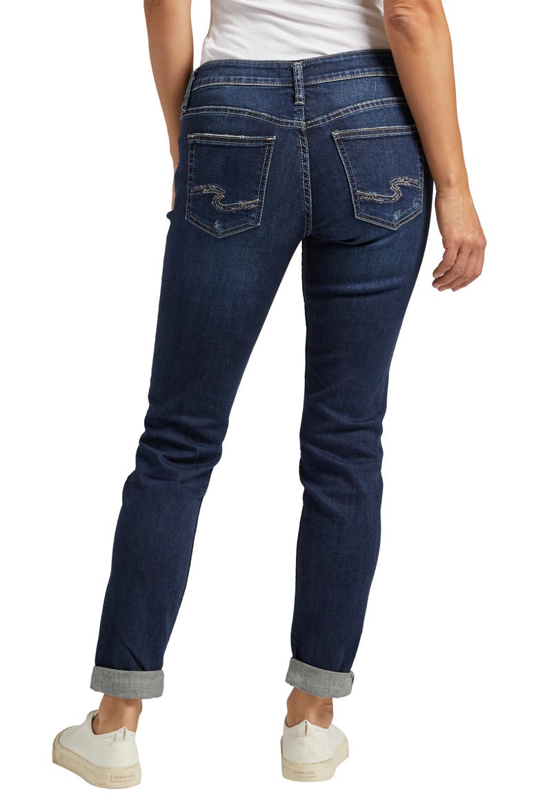 Boyfriend Ankle Straight Leg Jeans, Alternate, color, INDIGO