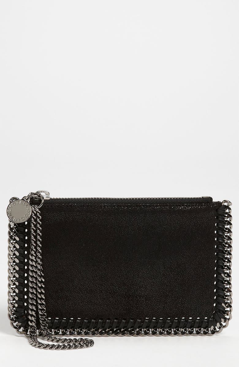 Stella McCartney 'Falabella' Shaggy Deer Wristlet, Main, color,