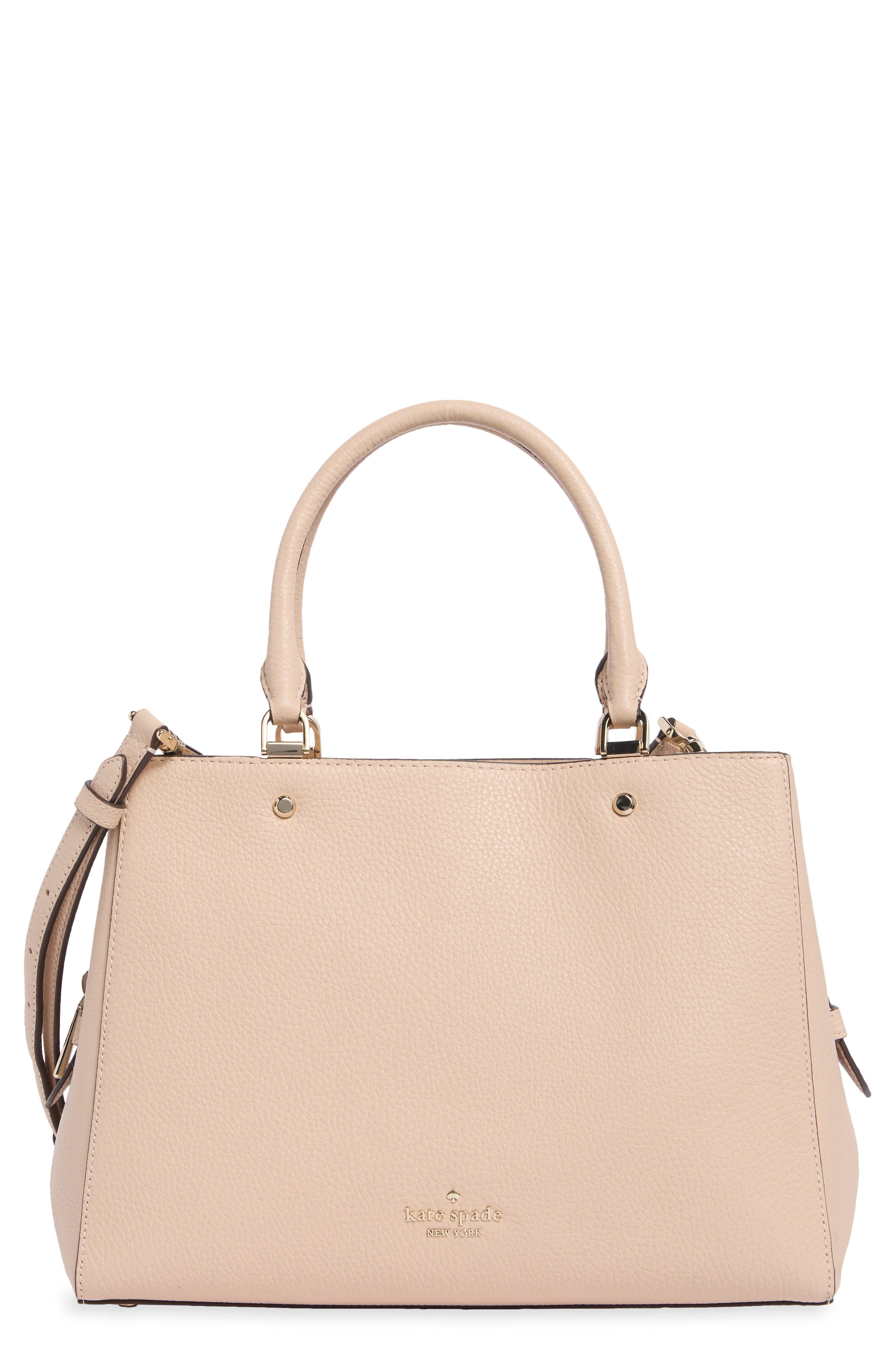 medium pebble leather satchel