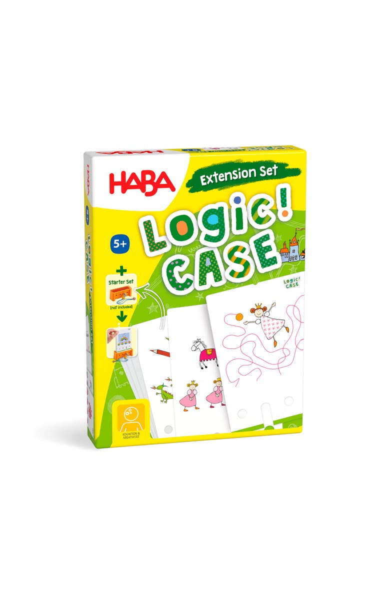 HABA Logic Case Extension Set Princesses - Ages 5+ Gifts for 5 Year Old Girls, Learning Toys, Puzzle & Card Games for Kids, Travel Games, Alternate, color, 