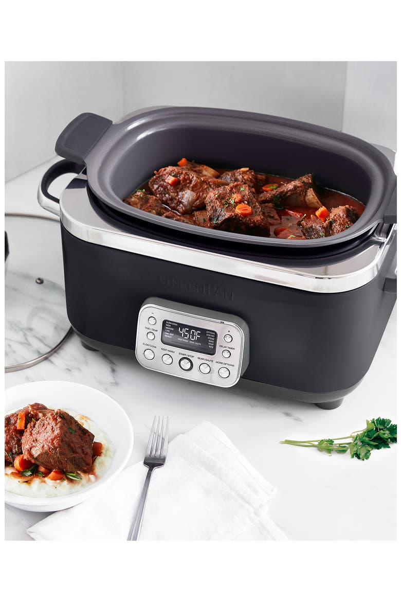 Elite 14-in-1 6-Quart Slow Cooker, Alternate, color, BLACK