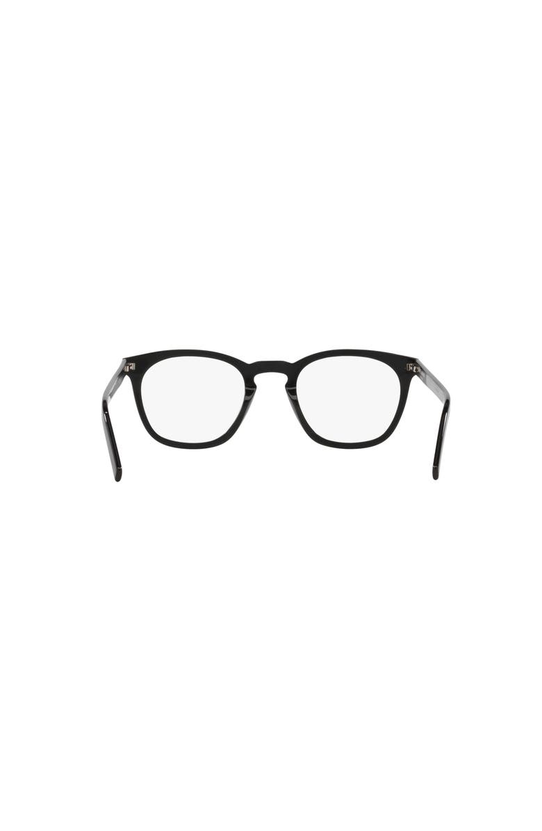 Saint Laurent 49mm Round optical glasses, Alternate, color, Black