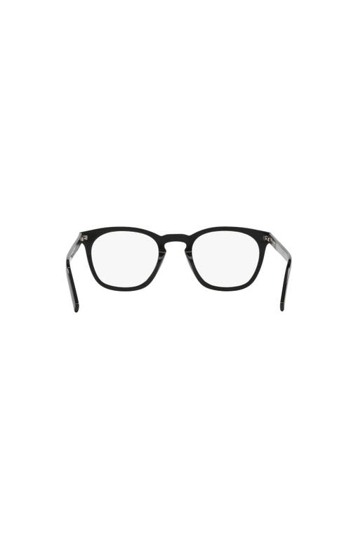 Saint Laurent 49mm Round Optical Glasses In Black