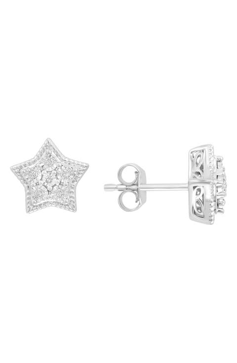 Diamond Star Earrings