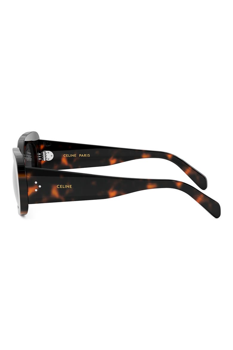 Bold 3 Dots 51mm Rectangular Sunglasses, Alternate, color, DARK HAVANA / SMOKE