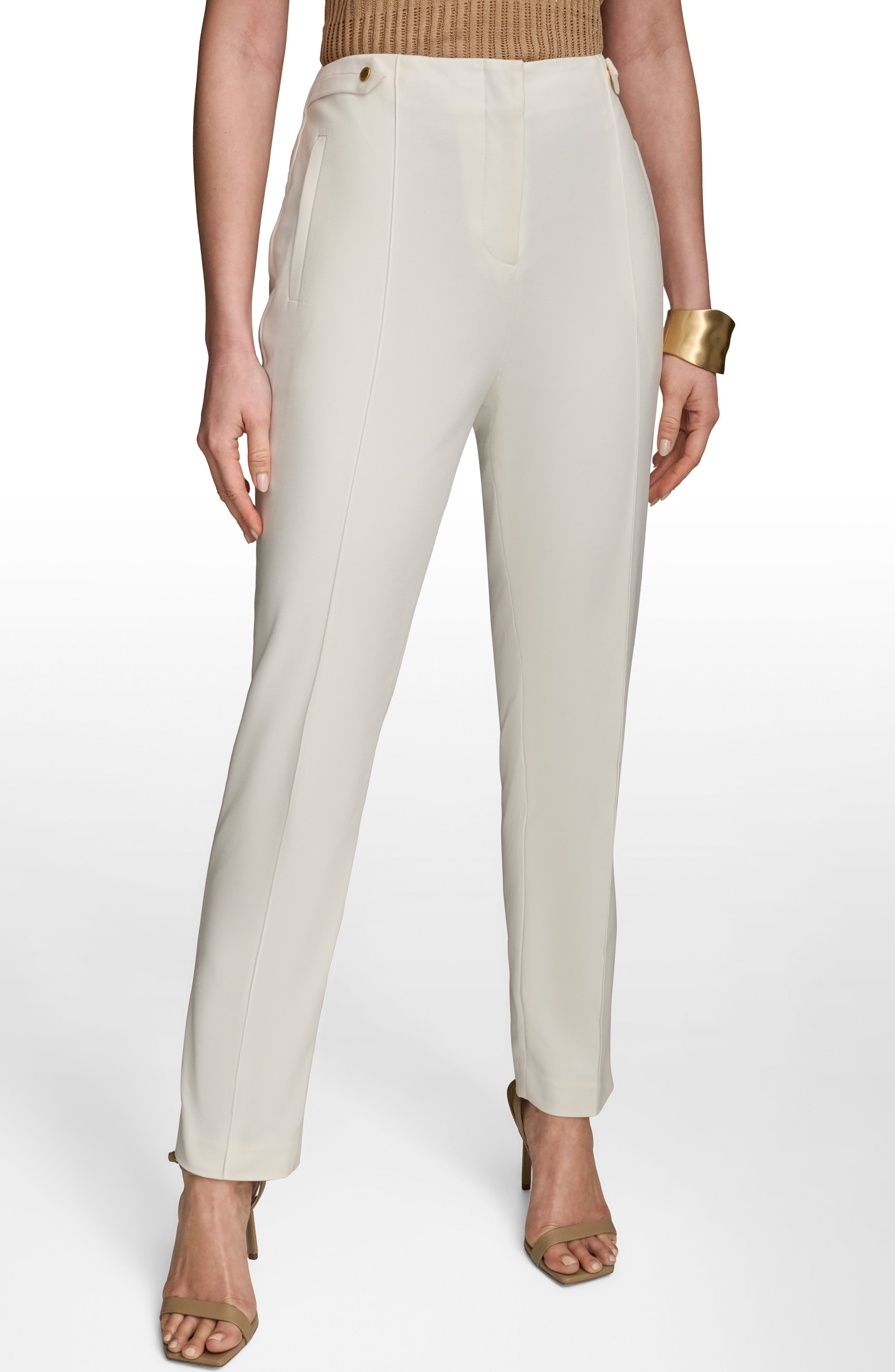 Tab Straight Leg Pants