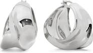 Monica Vinader Nomade Bold Sterling Silver Medium Hoop Earrings