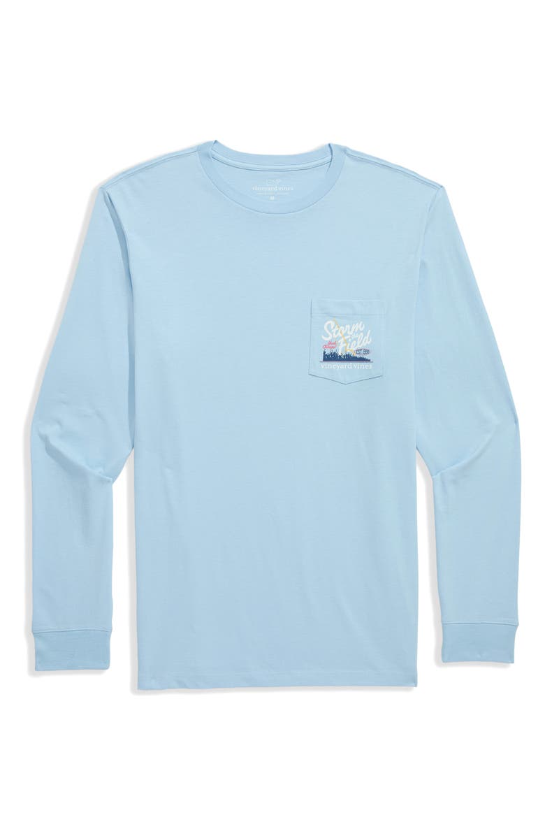 vineyard vines Storn the Field Long Sleeve Cotton Graphic T-Shirt, Main, color, Jake Blue