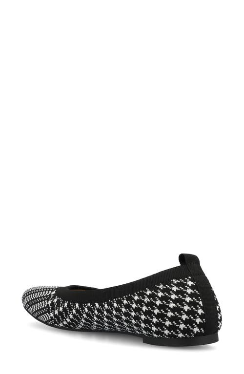 Journee Collection Tru Comfort Foam Maryann Flat In Black/white