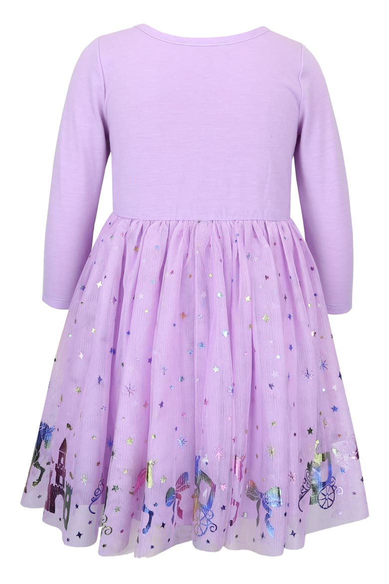 Kids' Princess Long Sleeve Tutu Dress, Alternate, color, LILAC