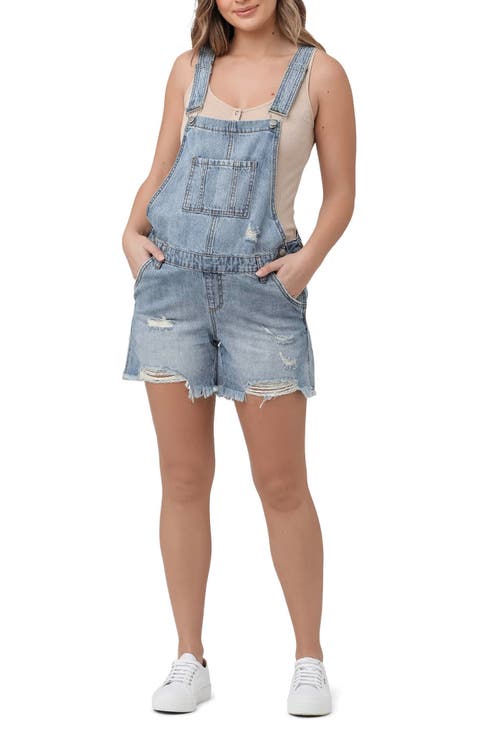 Denim Short Overalls